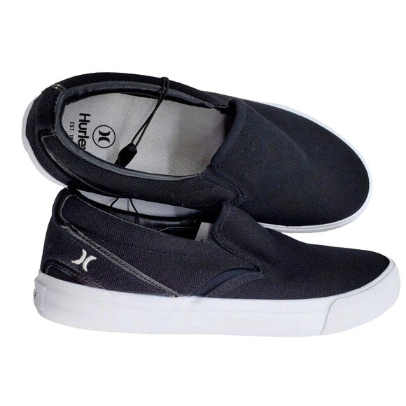 Hurley 9.5 Sneaker Men Arlo Slip On Loafer Canvas Casual Retro Classic Shoe - Picture 4 of 12